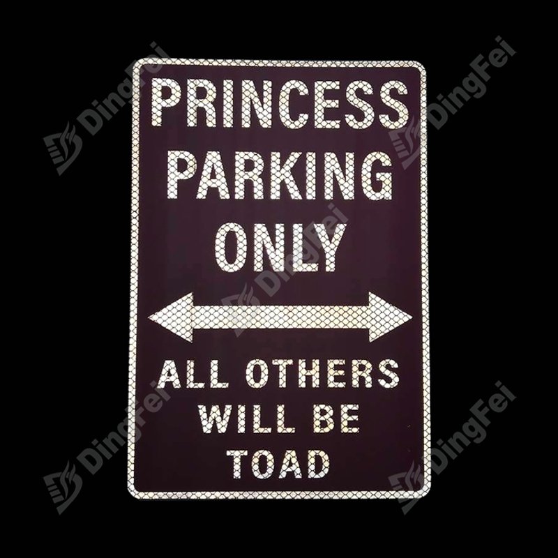 Reflective Lady Parking Only Aluminum Sign - 